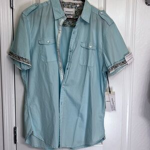 Paperdenim&cloth mens short sleeve button down